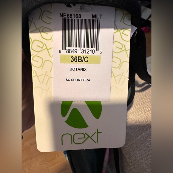 Next Botanix Soft Cup Sport Womens Bikini Top Multicolor NWT - Picture 4 of 7